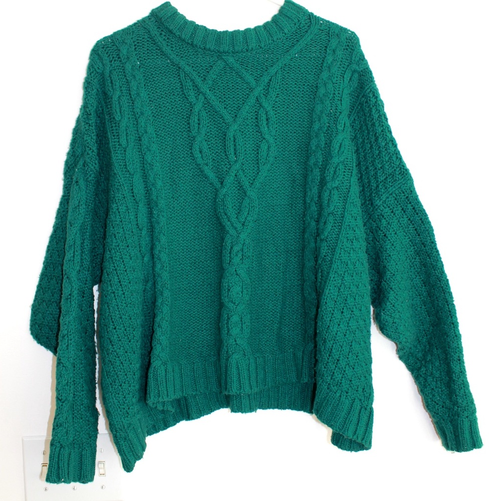 Aerie/ American Eagle Green Pullover Knit Sweater